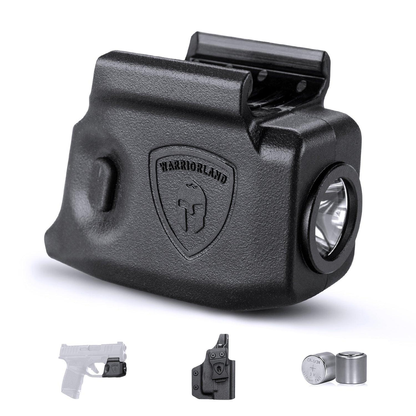 Hellcat Handgun Light, 150 Lumens Tatical Light with Kydex Holster Combo Tailored Made for Springfield Hellcat/Hellcat RDP - Not Fit Hellcat Pro Pistol, Mini LED Flashlight SL-1|WARRIORLAND WARRIORLAND