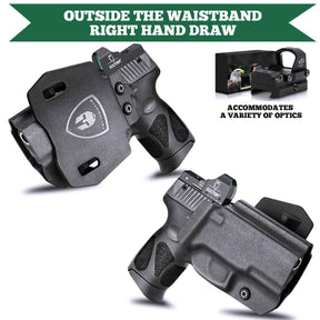 WARRIORLAND OWB Kydex Holster For Taurus G3C/G2C/G3C TORO & Millennium PT111 G2 - Optic Cut