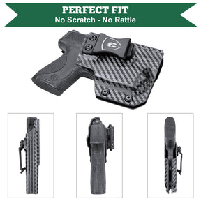 S&W M&P Shield / M2.0 9/.40 Pistol with TLR 6  Carbon Fiber Kydex  IWB Light Bearing Holster | WARRIORLAND