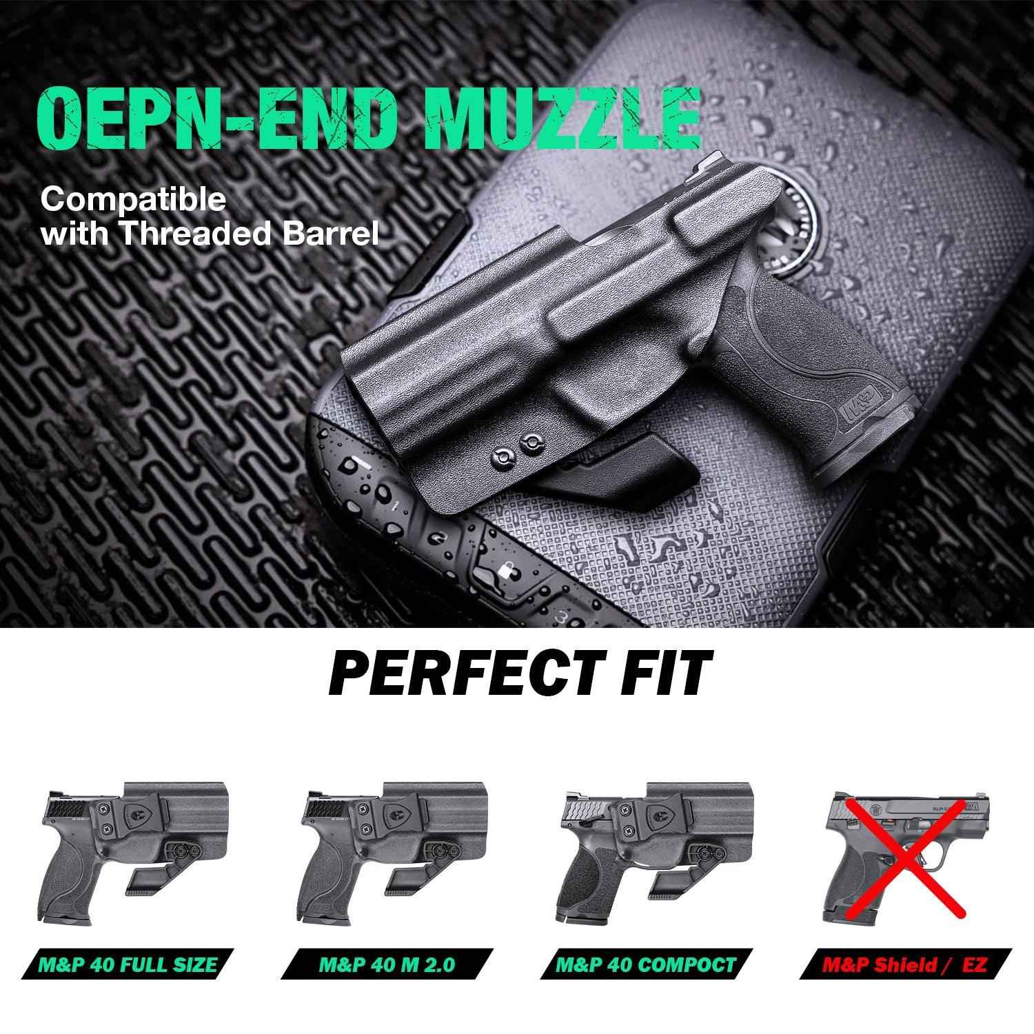 thumbnail image 2 of TEGE Tactical Holster For Smith & Wesson M&P40 M2.0 Compact, M&P9, M&P10 Full Size, Black 2 of 6