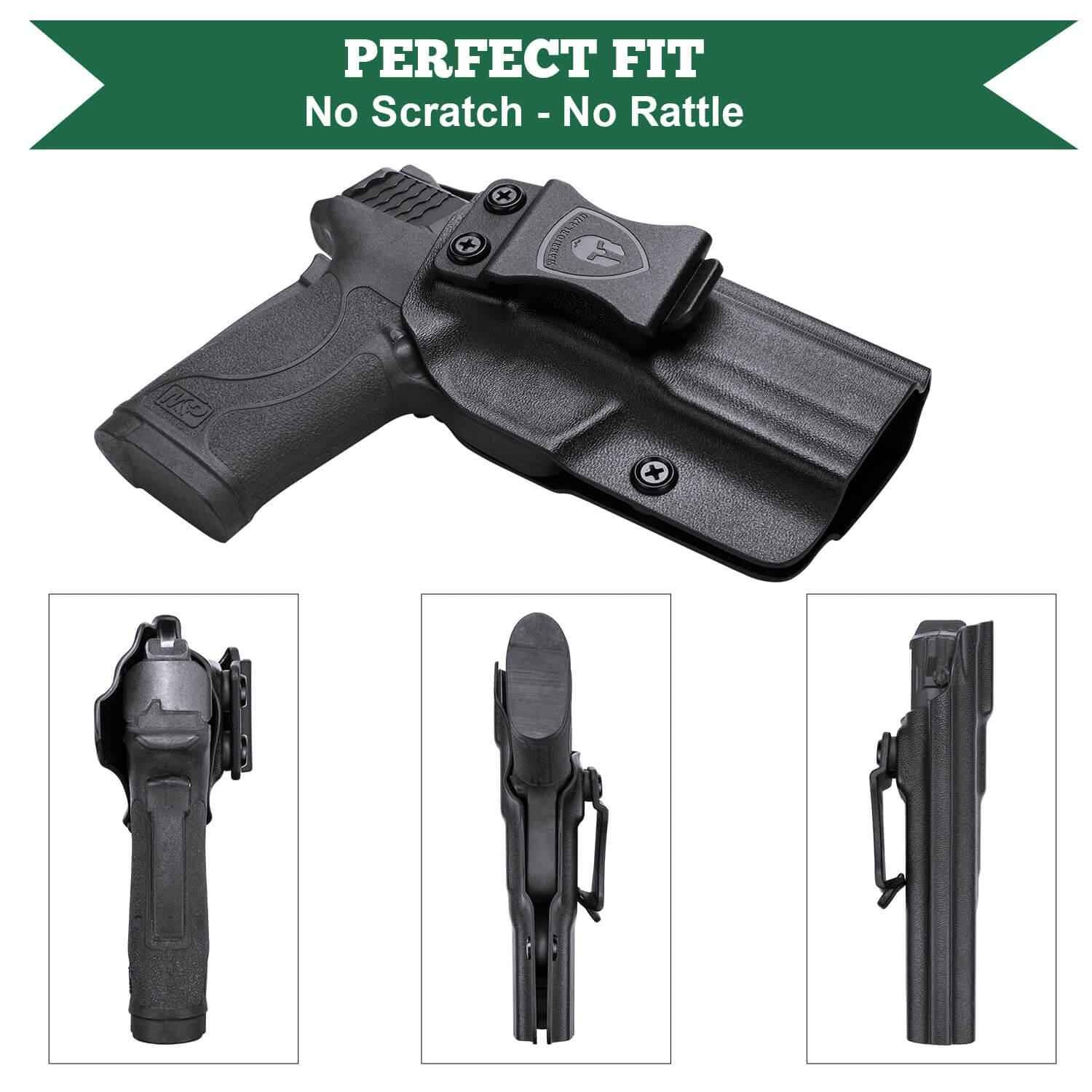 Kydex IWB Holster for Smith & Wesson M&P Shield 9mm EZ Right/ Left