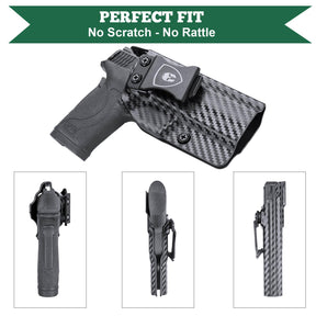 Carbon Fiber Kydex Smith & Wesson M&P Shield 9mm 380 EZ IWB Holster  | WARRIORLAND