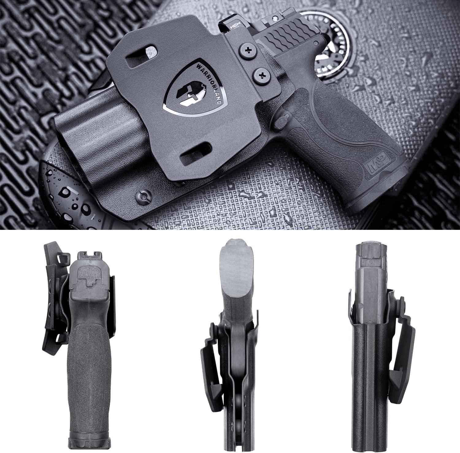 m&p 40 2.0 compact with olight weapon flashlight holster OWB Kydex Holster for S&W M&P M2.0 9mm / .40 3.6" / 4" / 4.25" Pistol,  Optic Ready Paddle Holster | Right Hand