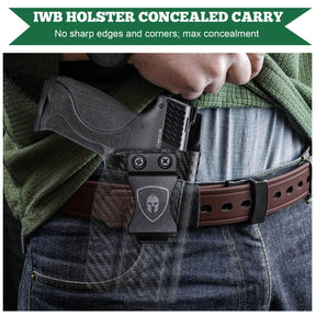 Carbon Fiber Kydex Smith and Wesson M&P / M&P M2.0 / 9/.40 / Compact/Full Size  IWB Holster Concealed Carry | WARRIORLAND