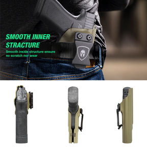 9mm Springfield Armory Hellcat / Pro Tan 9mm Inside Waistband Holster Kydex  Right / Left Handed | WARRIORLAND