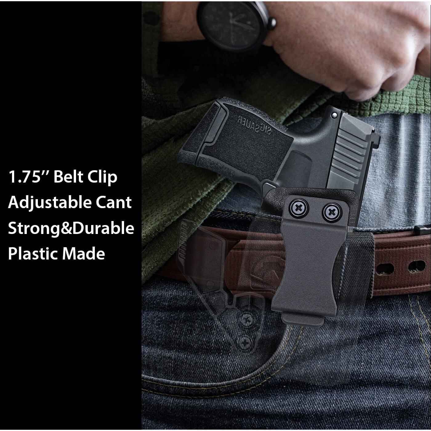 Clip De Ceinture Pour étui Kydex – Acier Inoxydable, Robuste, Pour Activités Outdoor