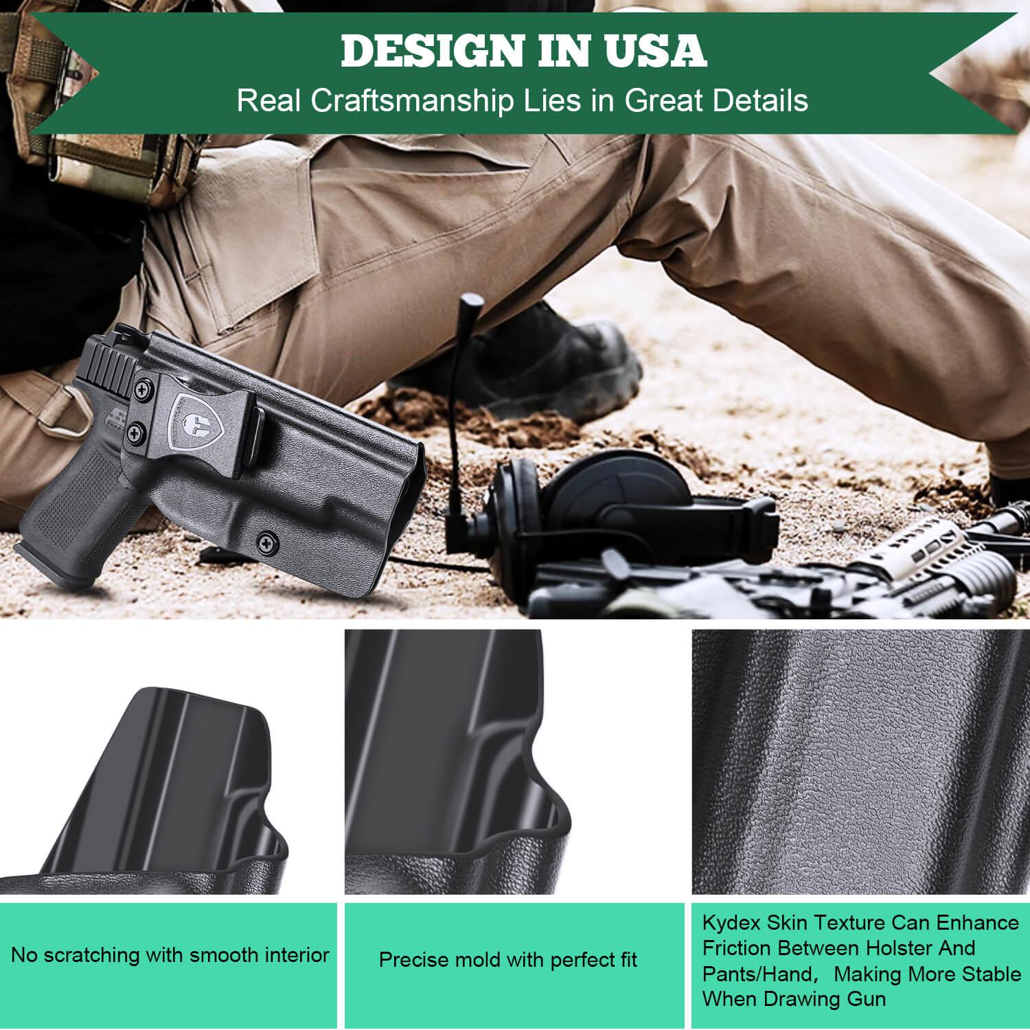 Glock 48 Kydex IWB Holster Concealed Carry Right/ Left Handed | WARRIORLAND