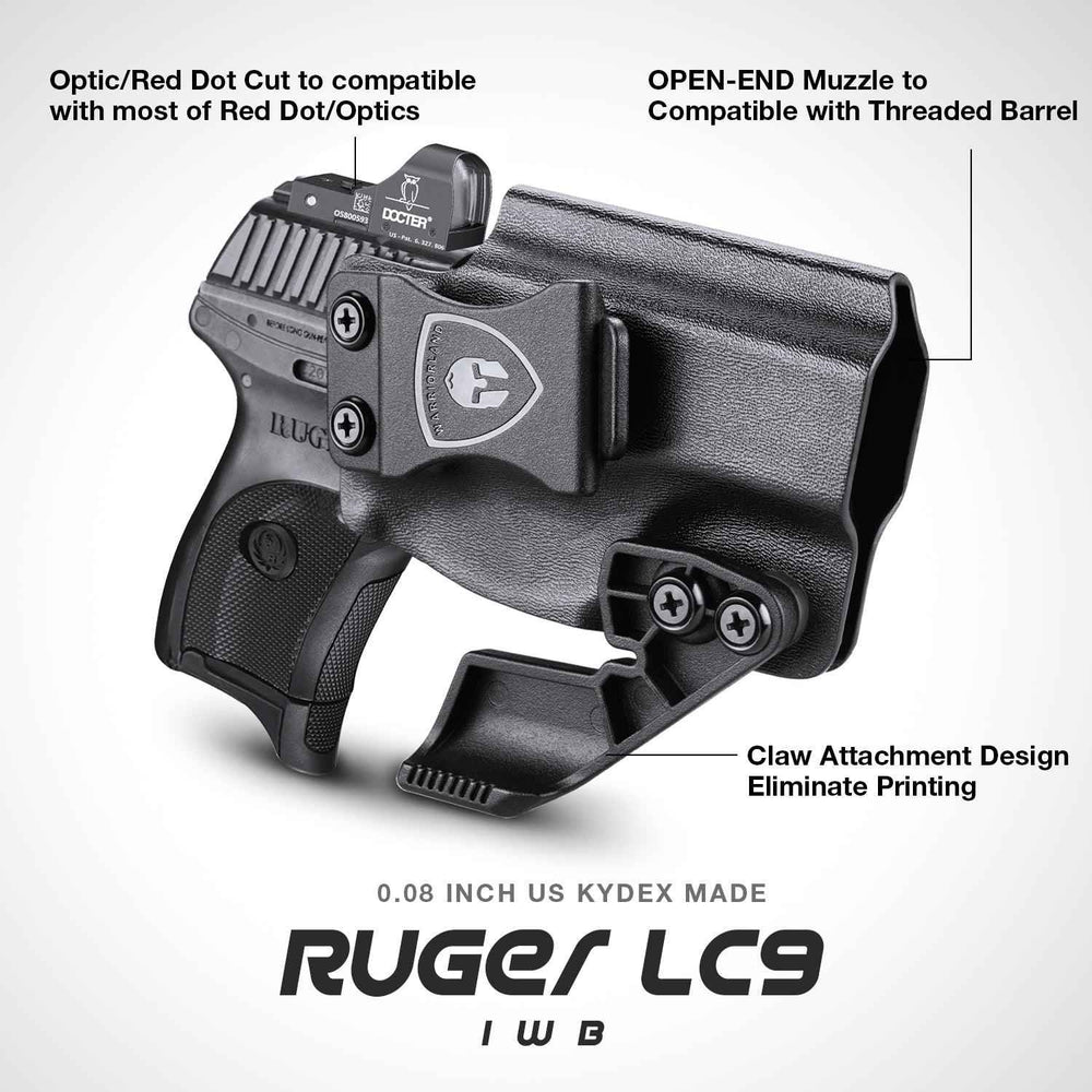 LC9 LC9S EC9S LC380 Ruger with Optics Laser Inside Waistband Holster ...