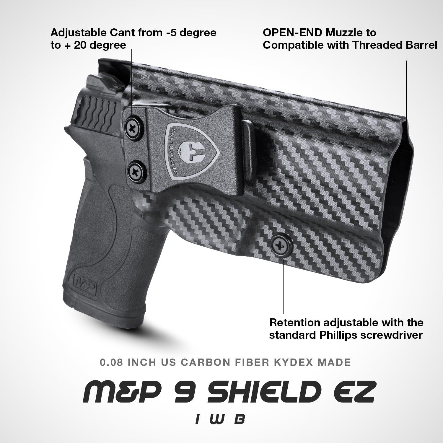 Carbon Fiber Kydex Smith & Wesson M&P Shield 9mm 380 EZ IWB Holster  | WARRIORLAND