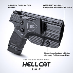 Carbon Fiber Kydex IWB Holster for Springfield Armory Hellcat/ Pro 9mm | WARRIORLAND