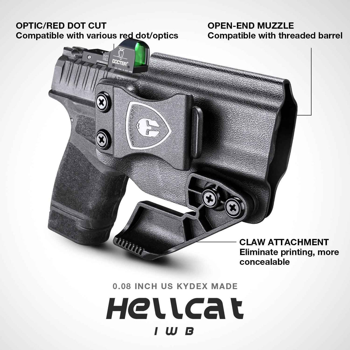 Holster Kydex IWB with Claw for Springfield Armory Hellcat Pro