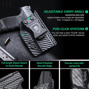 Carbon Fiber Kydex IWB Holster for Springfield Armory Hellcat/ Pro 9mm | WARRIORLAND