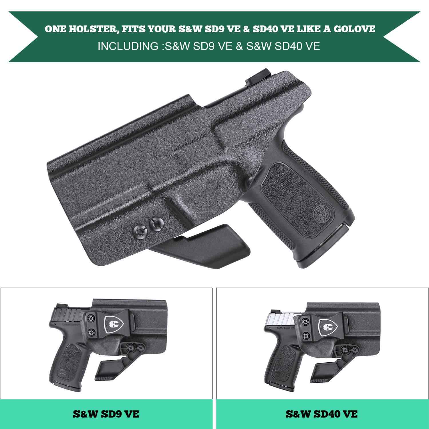 Smith & Wesson SD9 SD40 VE Inside Waistband Concealed Carry