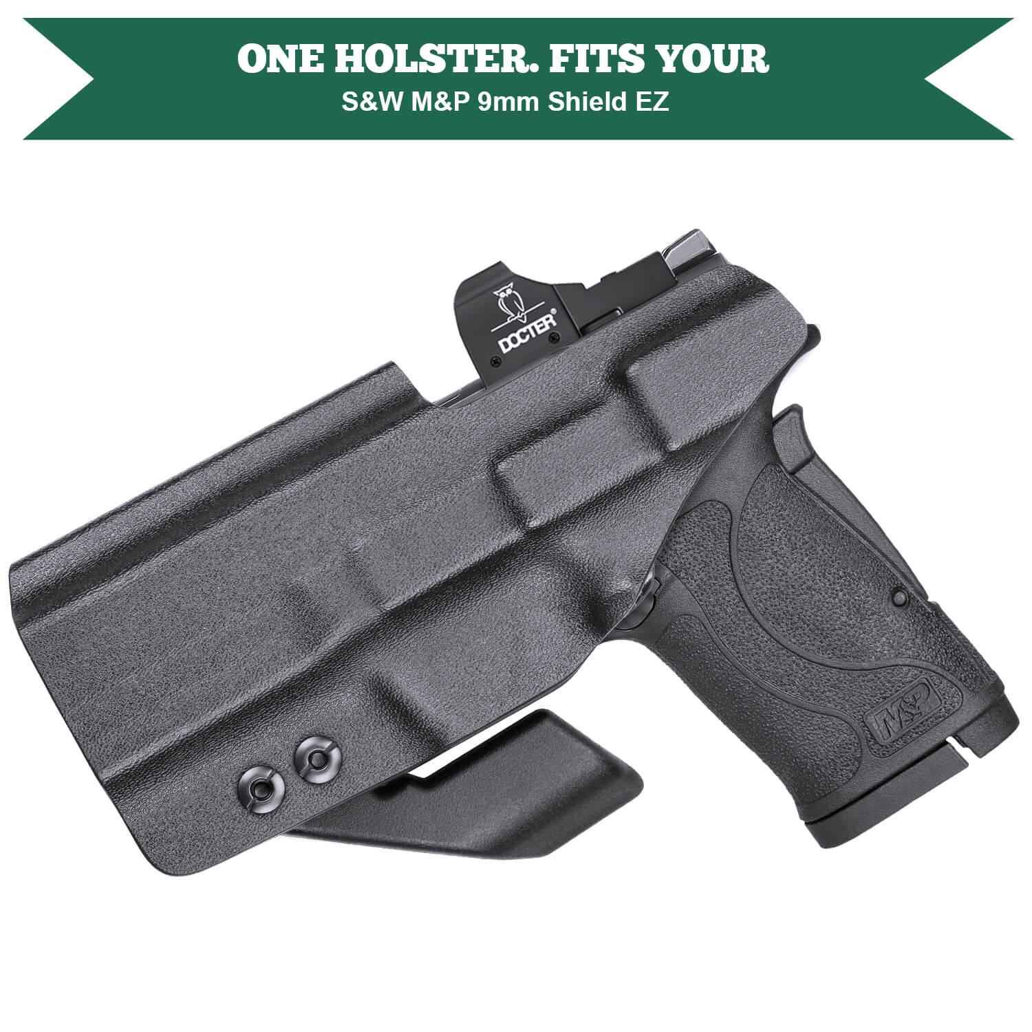 Smith & Wesson M&P Shield 9mm 380 EZ Kydex IWB Holster with Claw