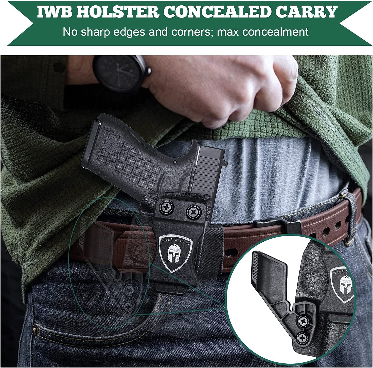 Claw Kit Concealed Carry Wing Only For Warriorland Metal Belt Clip IWB Holsters
