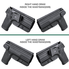 Kydex IWB Holster for Smith & Wesson M&P Shield 9mm EZ Right/ Left Handed | WARRIORLAND