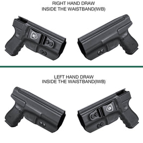 IWB Glock 17 19 23 26 32 Gen 4 5 19X 44 45 Holster Adjustable Ride Height Metal Belt Clip | WARRIORLAND