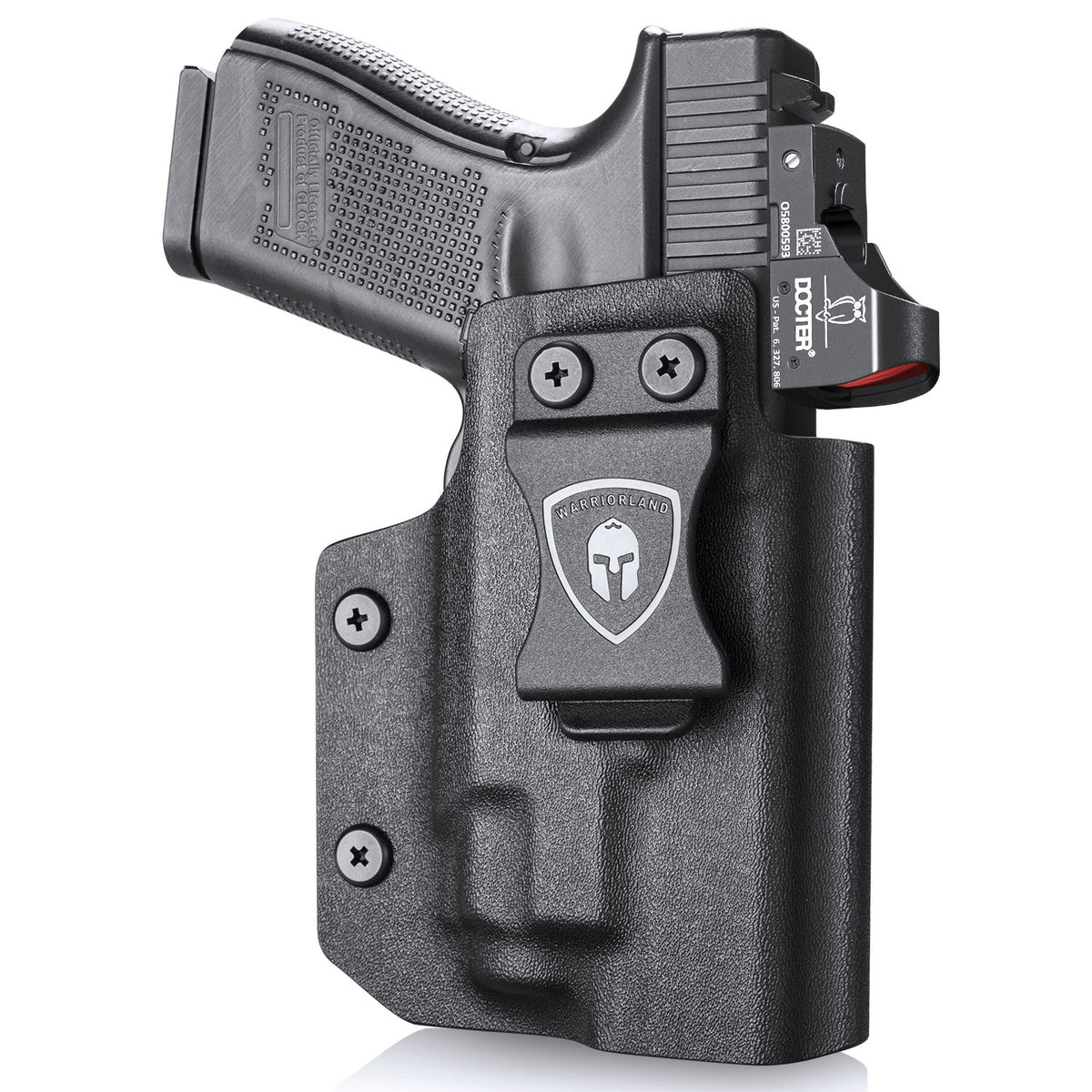 Glock 19 TLR7/TLR7A Holster IWB Kydex Holster Optic Cut Fit: Glock 17 19 19X 44 45 Gen 3-5 & Glock 23 32 Gen 3-4, Conceal Carry, Right Hand