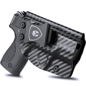 Carbon Fiber Kydex IWB Holster for Smith & Wesson M&P Shield/ Plus/ M2.0 9mm/.40 Pistol | WARRIORLAND