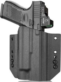 Kydex OWB Light Bearing Holster for Glock 17 19  23 32 Gen 4 5 19X 44 45 with Streamlight TLR 1 1S HL Light, Right Hand