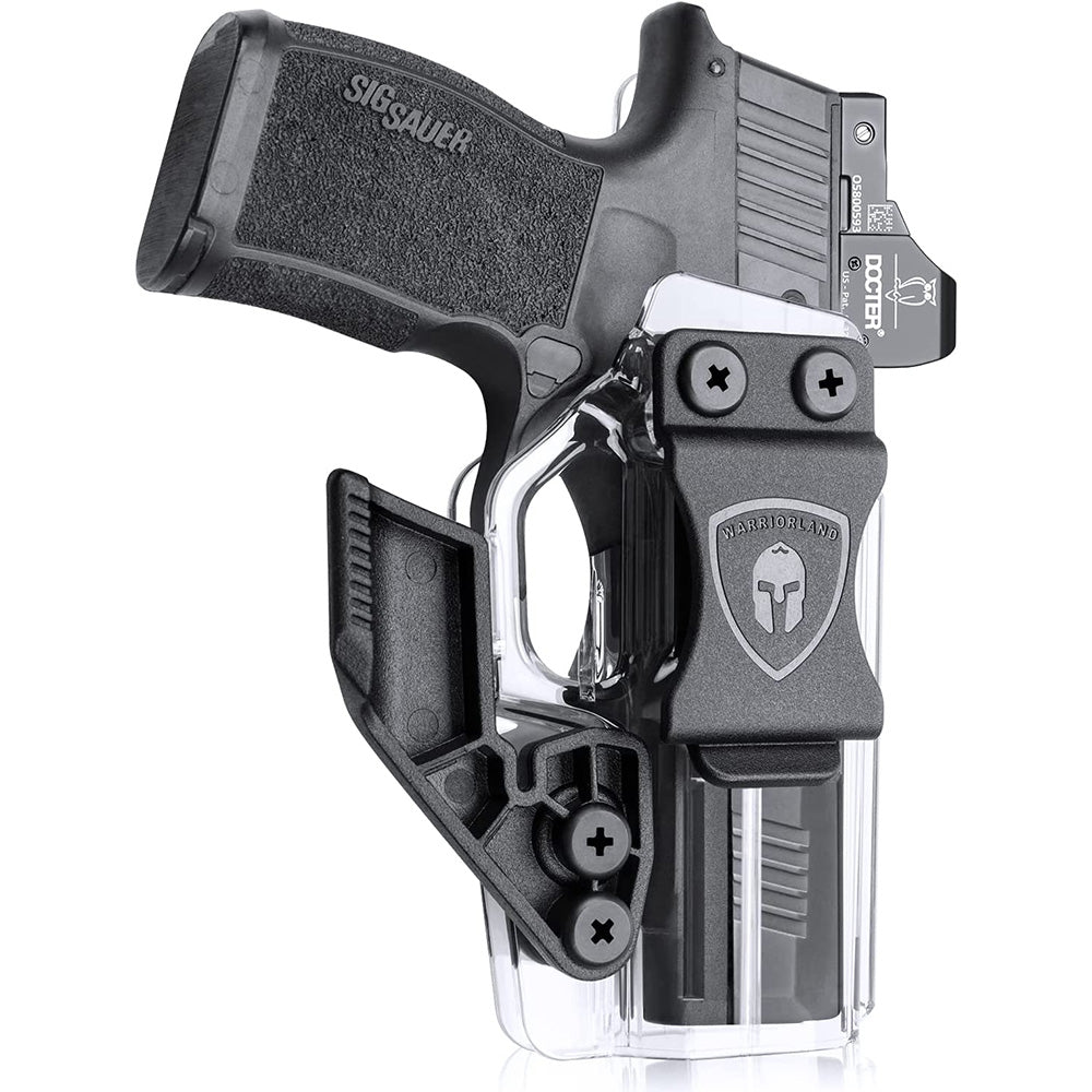 Clear Holster for P365XL/P365/P365 SAS/P365X with Claw Red Dot Optics Cut IWBw/Claw Conceal Carry | WARRIORLAND