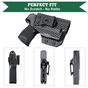 Sig Sauer P365 SAS X XL Pistol with TLR6 Carbon Fiber Kydex  IWB Light Bearing Holsters Appendix Concealment Carry Trigger Guard Holster | WARRIORLAND