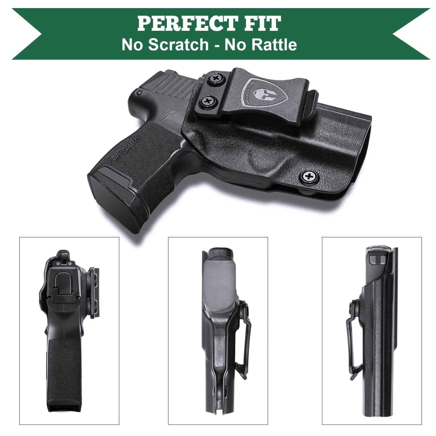 IWB Kydex Holster for Sig Sauer P365 SAS P365X 9mm Pistol Right